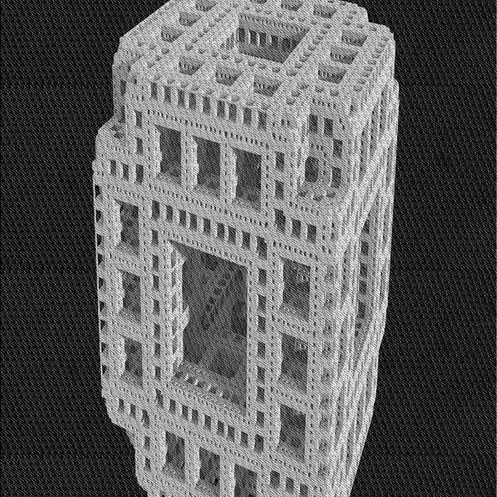 Patterned Midnight Gray Rug, pat2003gry