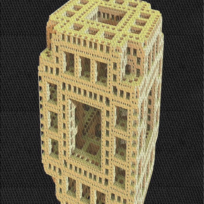 Patterned Black Novelty Rug, pat2003