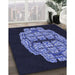 Machine Washable Transitional Night Blue Rug in a Family Room, wshpat2004blu