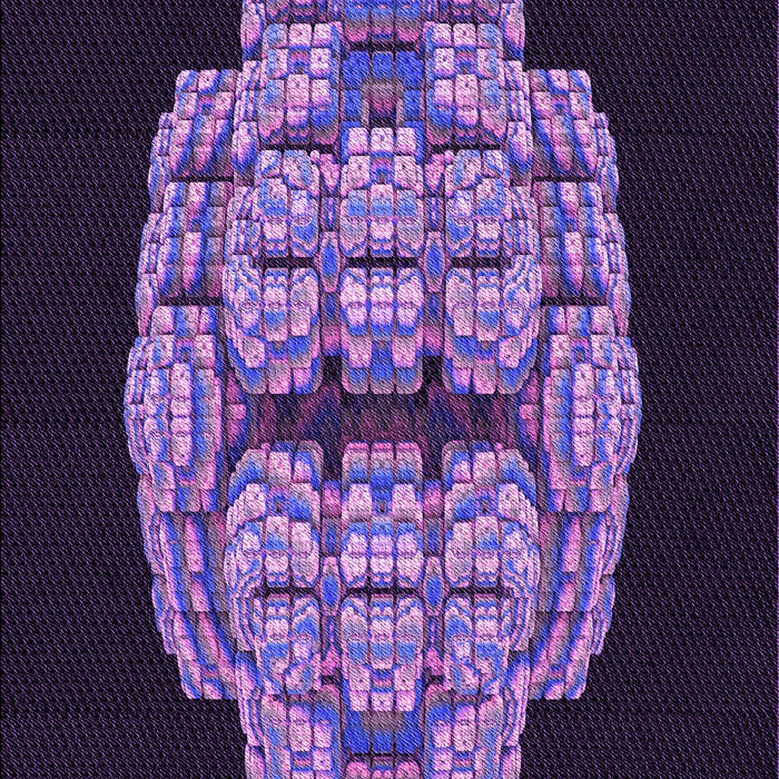 Patterned Deep Purple Rug, pat2004pur