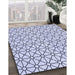 Patterned Lavender Blue Rug in Family Room, pat2005blu