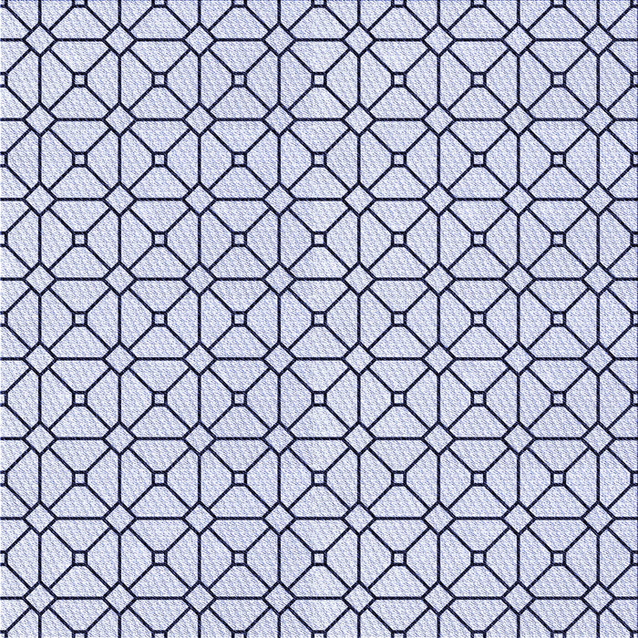 Round Patterned Lavender Blue Rug, pat2005blu