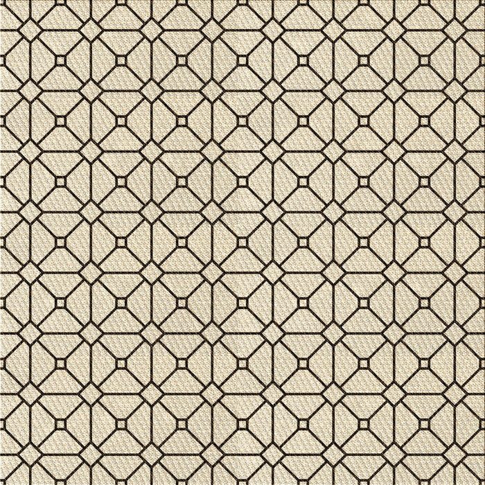 Round Patterned Brown Rug, pat2005brn