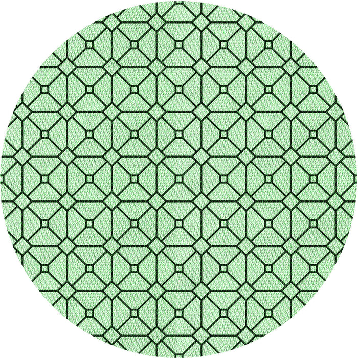 Square Patterned Mint Green Rug, pat2005grn