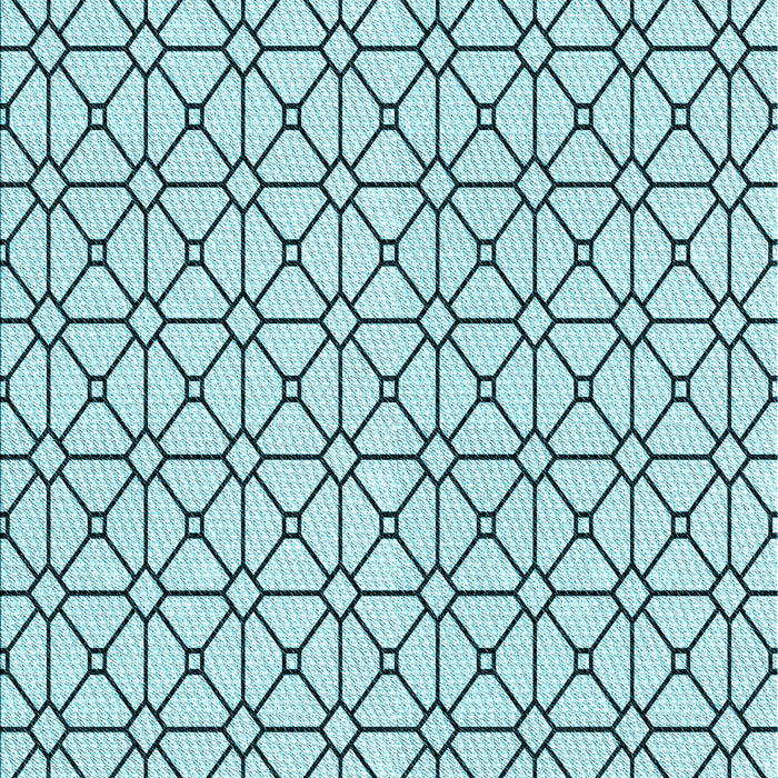 Patterned Deep-Sea Green Rug, pat2005lblu