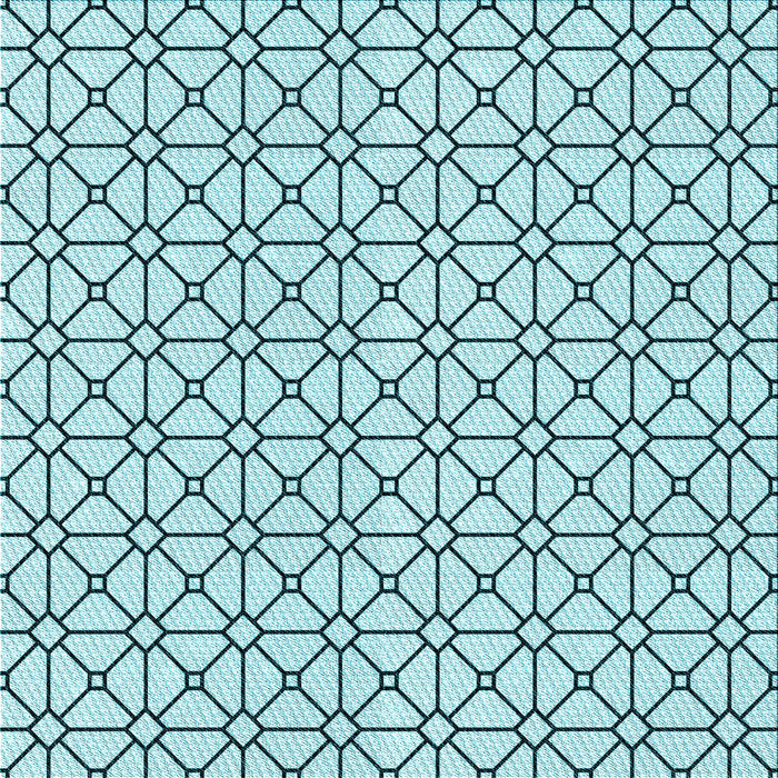 Round Patterned Deep-Sea Green Rug, pat2005lblu