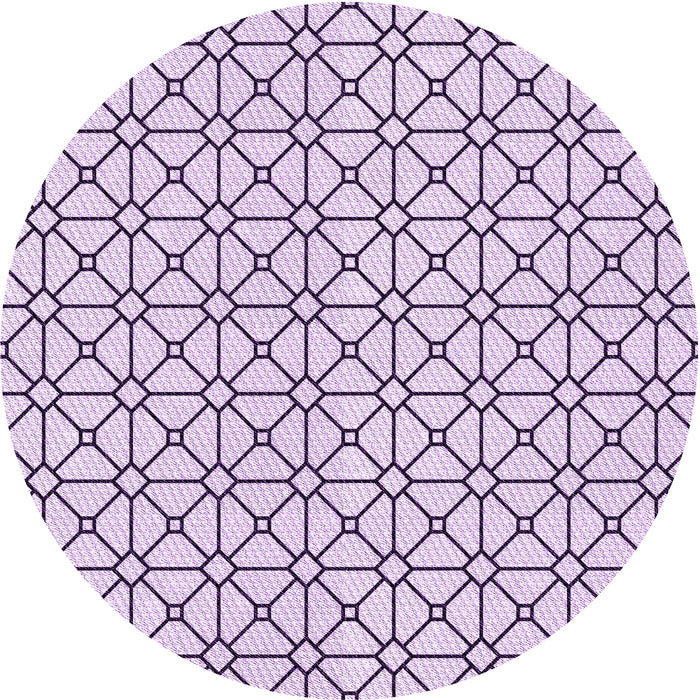 Square Machine Washable Transitional Purple Flower Purple Rug in a Living Room, wshpat2005pur