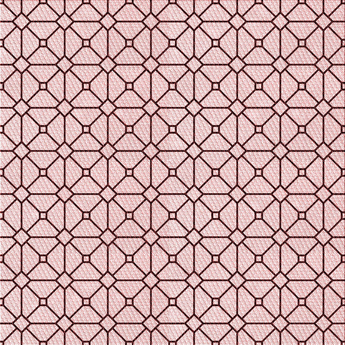 Round Patterned Red Rug, pat2005rd