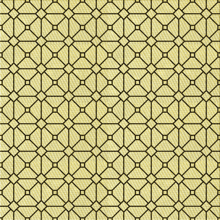 Round Machine Washable Transitional Sun Yellow Rug, wshpat2005yw