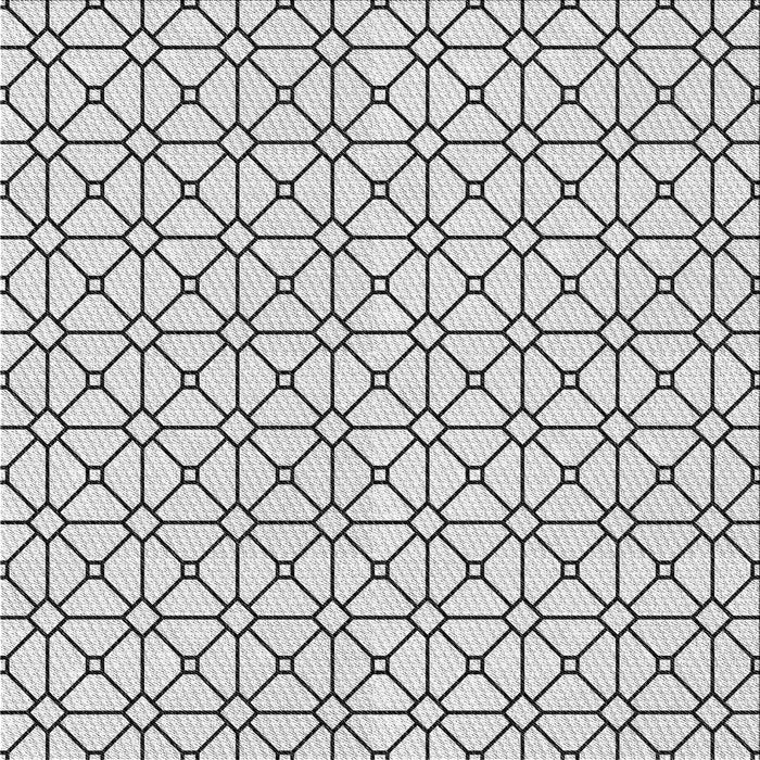 Square Patterned Gray Novelty Rug, pat2005