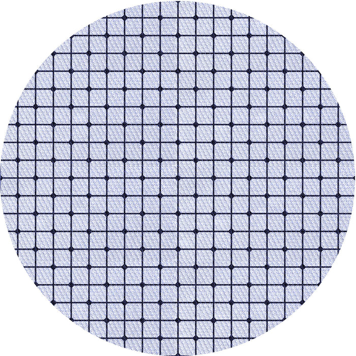 Square Patterned Lavender Blue Rug, pat2006blu