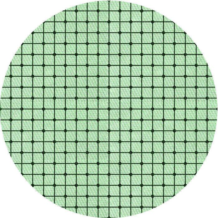 Square Patterned Mint Green Rug, pat2006grn