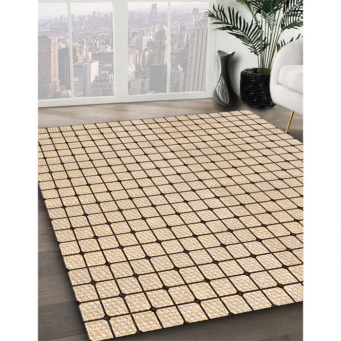 Patterned Copper Brown Rug in Family Room, pat2006org