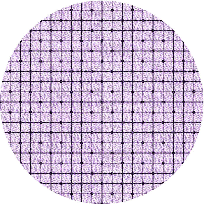 Square Machine Washable Transitional Lilac Purple Rug in a Living Room, wshpat2006pur