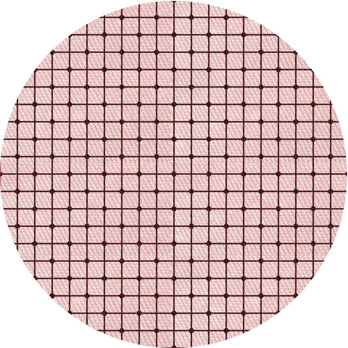 Square Patterned Red Rug, pat2006rd