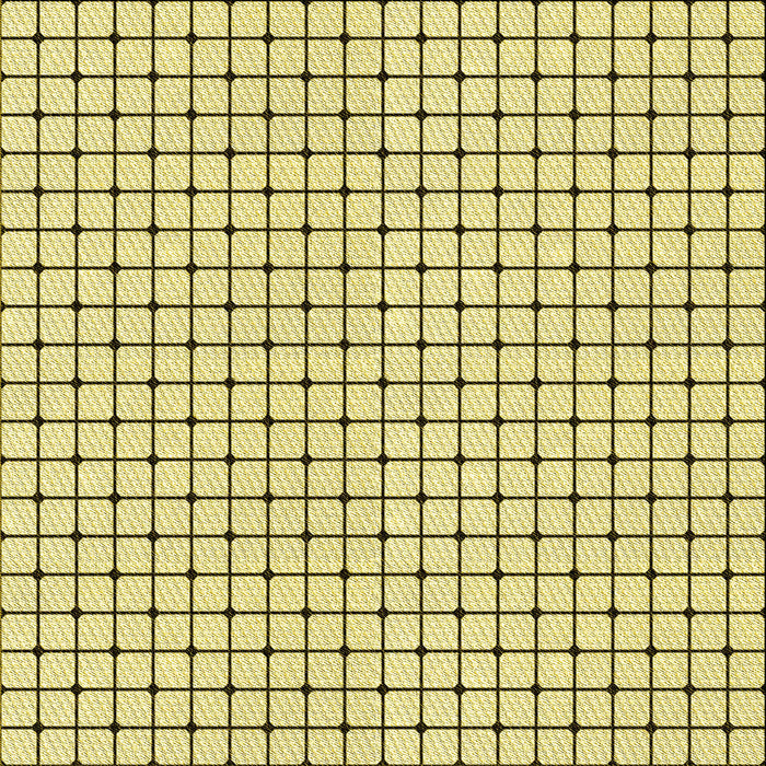 Round Patterned Sun Yellow Rug, pat2006yw