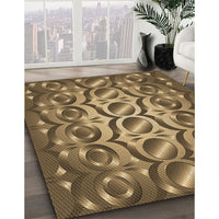 Patterned Bronze Brown Rug, pat2007brn