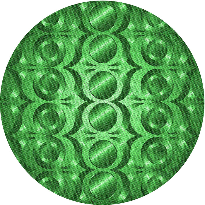 Square Machine Washable Transitional Green Rug in a Living Room, wshpat2007grn