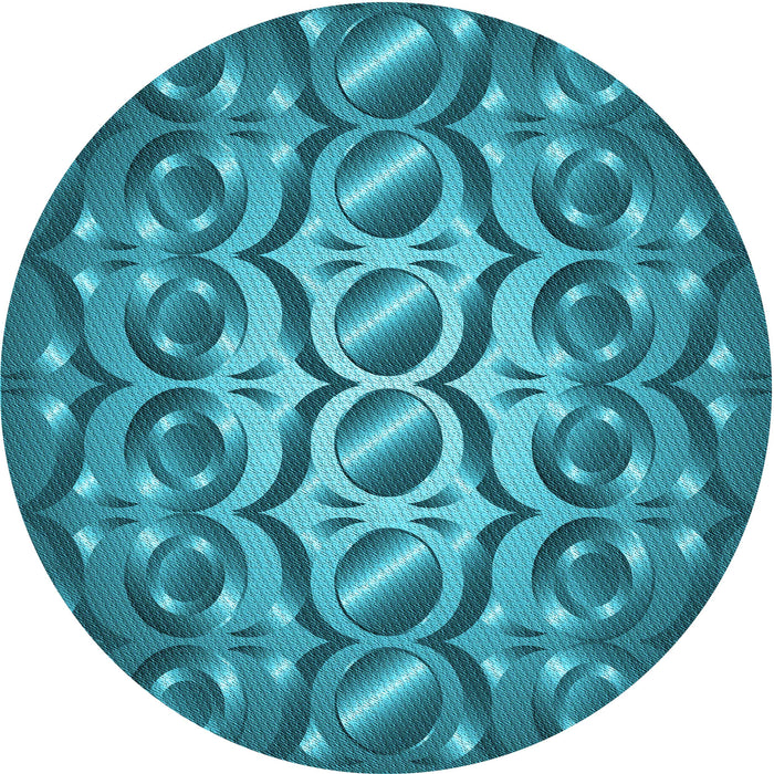 Square Machine Washable Transitional Teal Green Rug in a Living Room, wshpat2007lblu