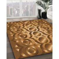 Patterned Saddle Brown Rug, pat2007org