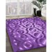 Patterned Purple Rug in Family Room, pat2007pur