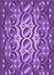 Machine Washable Transitional Purple Rug, wshpat2007pur