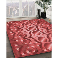 Patterned Red Rug, pat2007rd