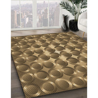 Patterned Bronze Brown Rug, pat2008brn