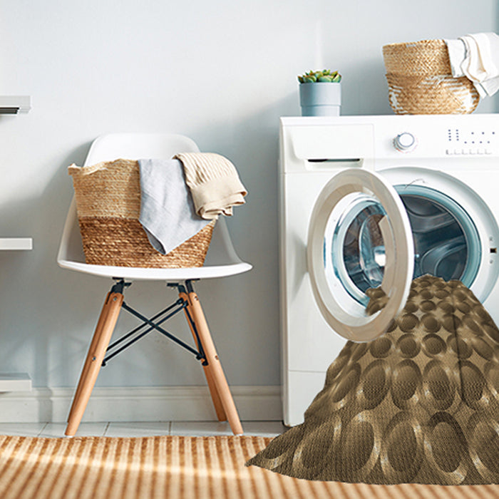 Machine Washable Transitional Bronze Brown Rug in a Washing Machine, wshpat2008brn