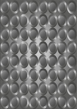 Patterned Dark Gray Novelty Rug, pat2008