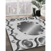 Machine Washable Transitional Smokey Gray Rug in a Family Room, wshpat2009gry