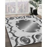 Patterned Smokey Gray Rug, pat2009gry