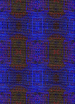 Patterned Purple Novelty Rug, pat200