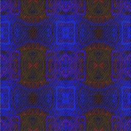 Square Patterned Purple Novelty Rug, pat200