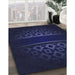 Machine Washable Transitional Night Blue Rug in a Family Room, wshpat201blu