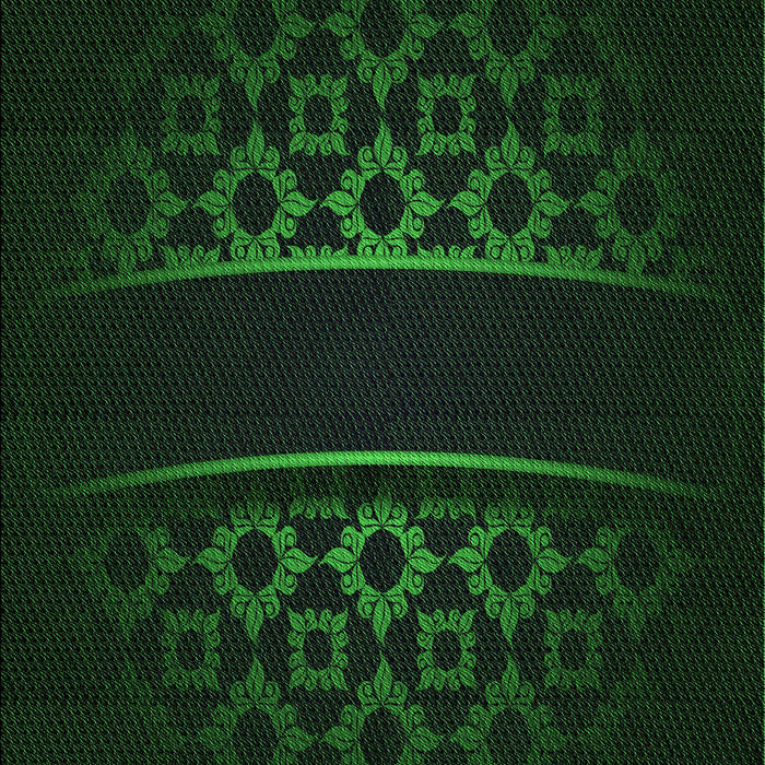 Machine Washable Transitional Deep Emerald Green Rug, wshpat201grn