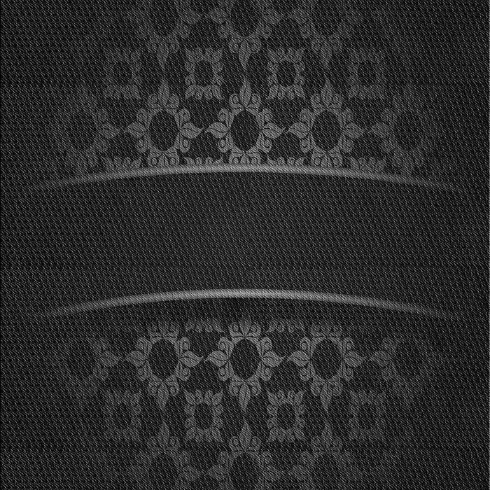 Patterned Black Rug, pat201gry