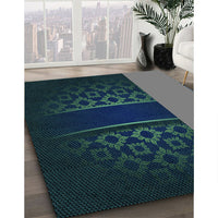 Patterned Night Blue Rug, pat201lblu