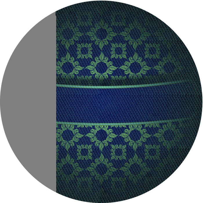 Square Patterned Night Blue Rug, pat201lblu