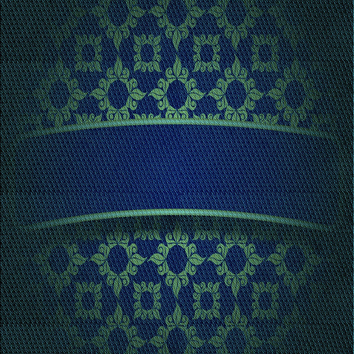 Patterned Night Blue Rug, pat201lblu