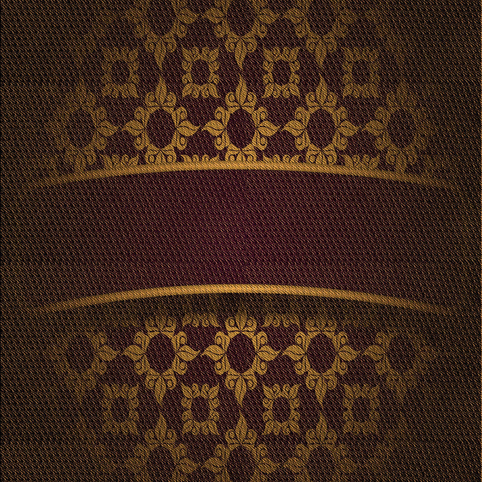 Patterned Red Brown Rug, pat201org