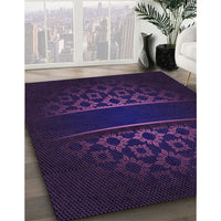 Patterned Night Blue Rug, pat201pur