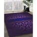 Patterned Night Blue Rug in Family Room, pat201pur