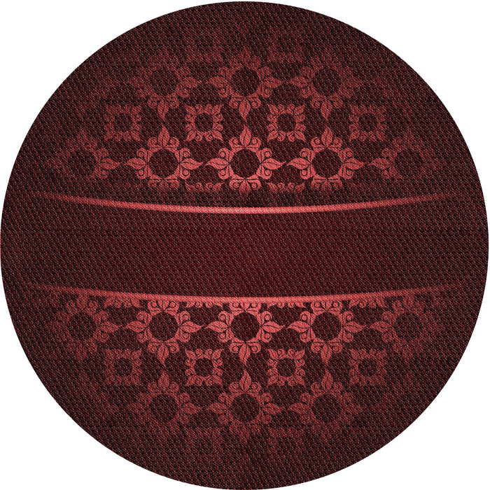 Square Patterned Chocolate Brown Rug, pat201rd