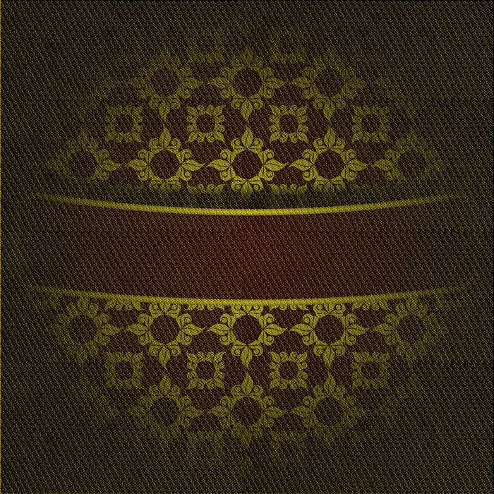 Round Patterned Midnight Gray Rug, pat201yw