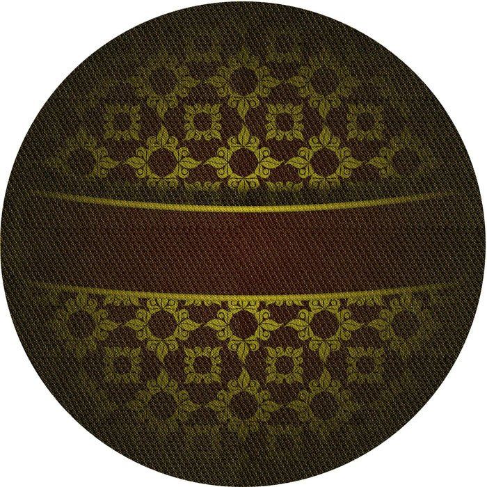 Square Patterned Midnight Gray Rug, pat201yw