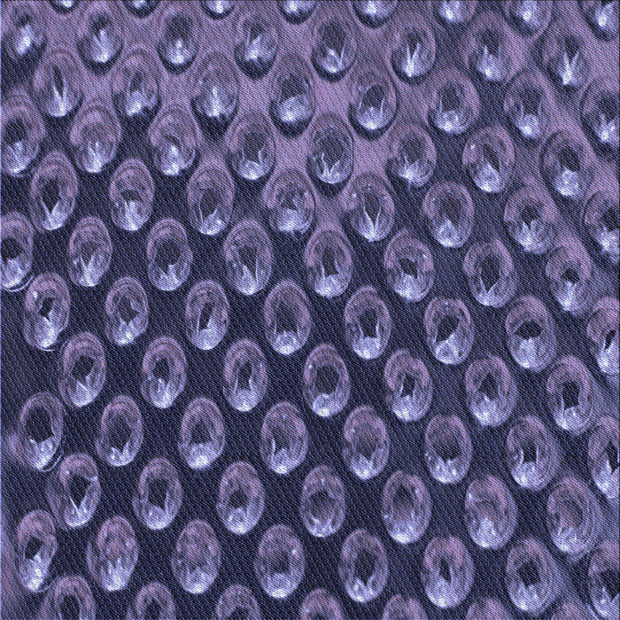 Round Patterned Medium Slate Blue Rug, pat2010blu