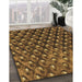 Machine Washable Transitional Bakers Brown Rug in a Family Room, wshpat2010brn