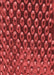 Patterned Tomato Red Rug, pat2010rd