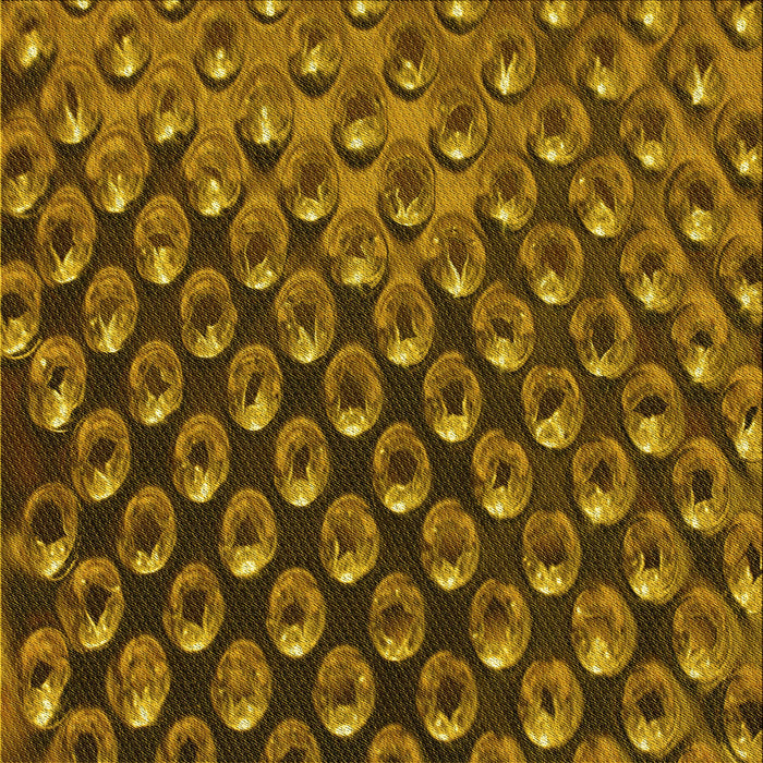 Round Patterned Cinnamon Brown Rug, pat2010yw